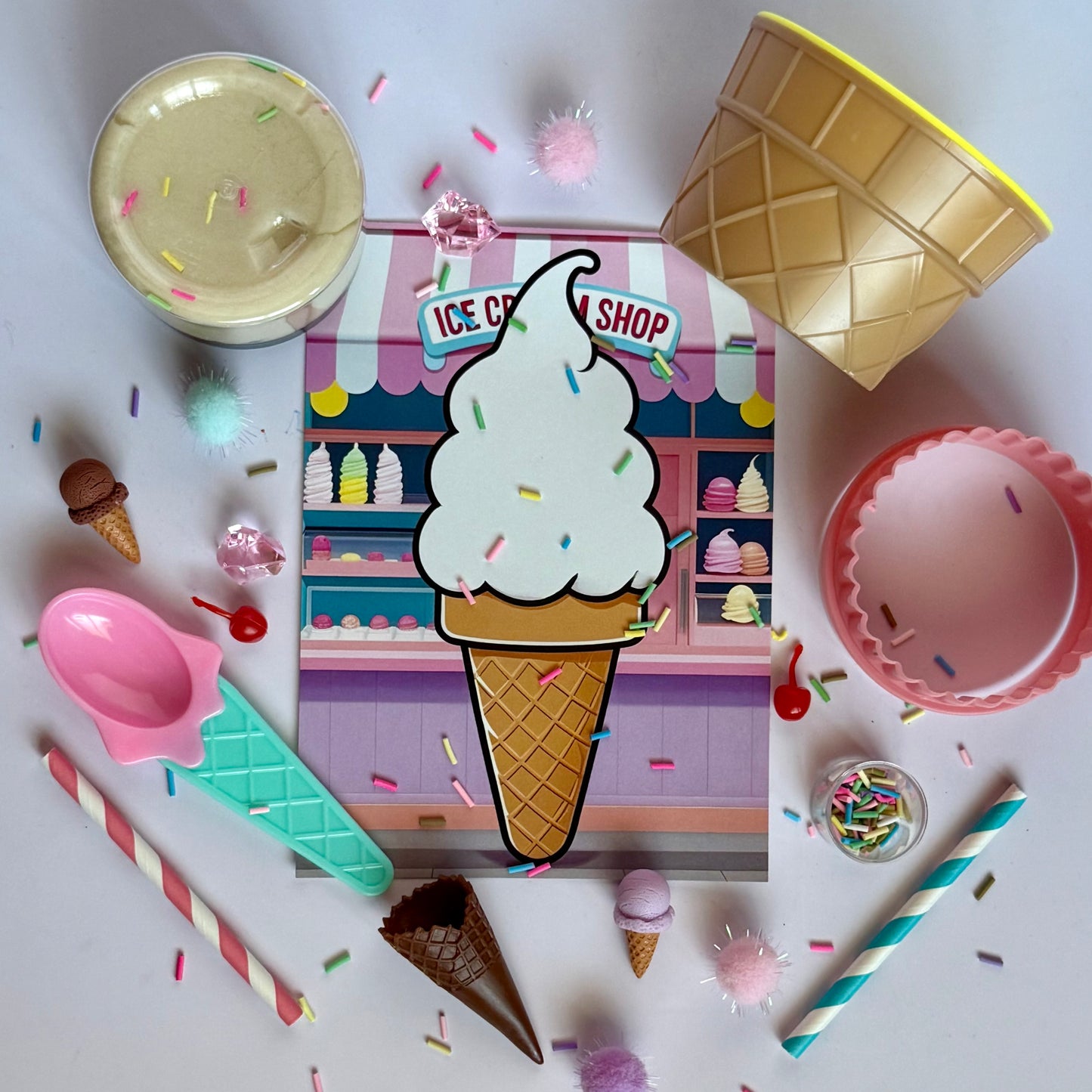 Ice Cream Shop Play Dough Kit