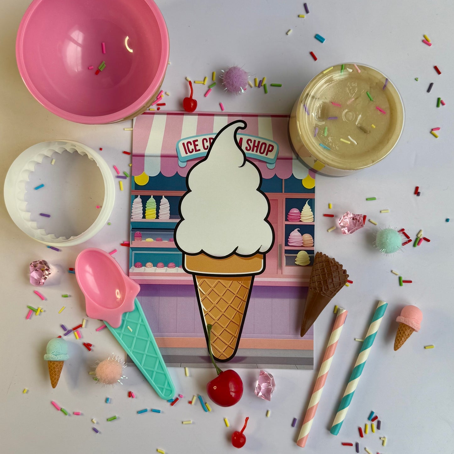 Ice Cream Shop Play Dough Kit