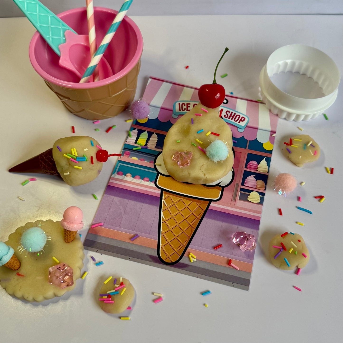 Ice Cream Shop Play Dough Kit